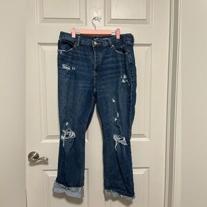 Women’s High Rise Slouchy Straight Jean (Old Navy) Sz 12 💗